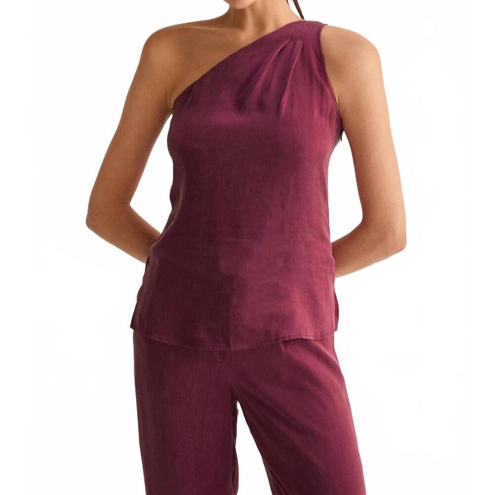 NEW CRESCENT bethany top in merlot